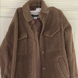 American Eagle Brown Sherpa Jacket